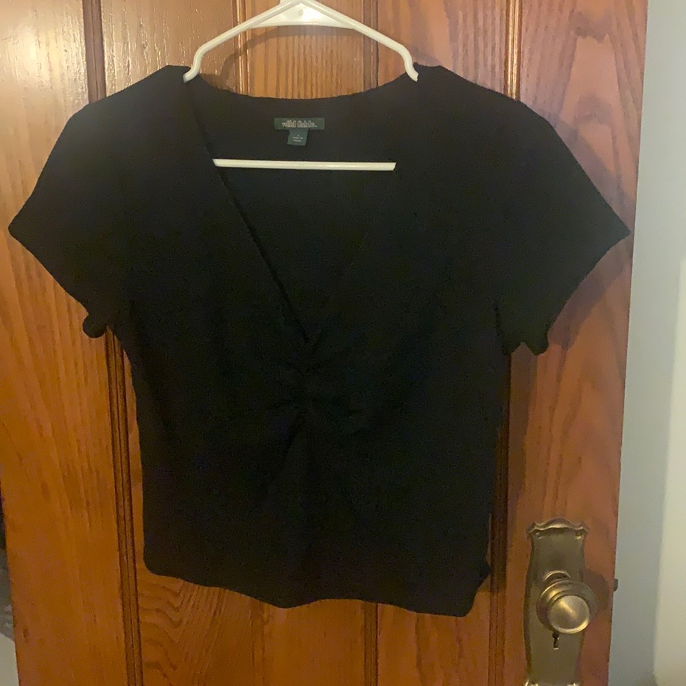 Black crop top
